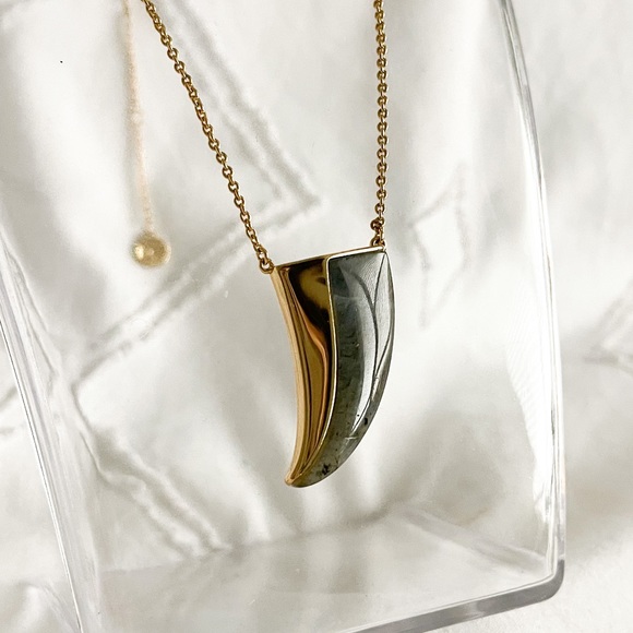 Split Stone Gold Pendant Necklace - Stella & Dot - Picture 2 of 5